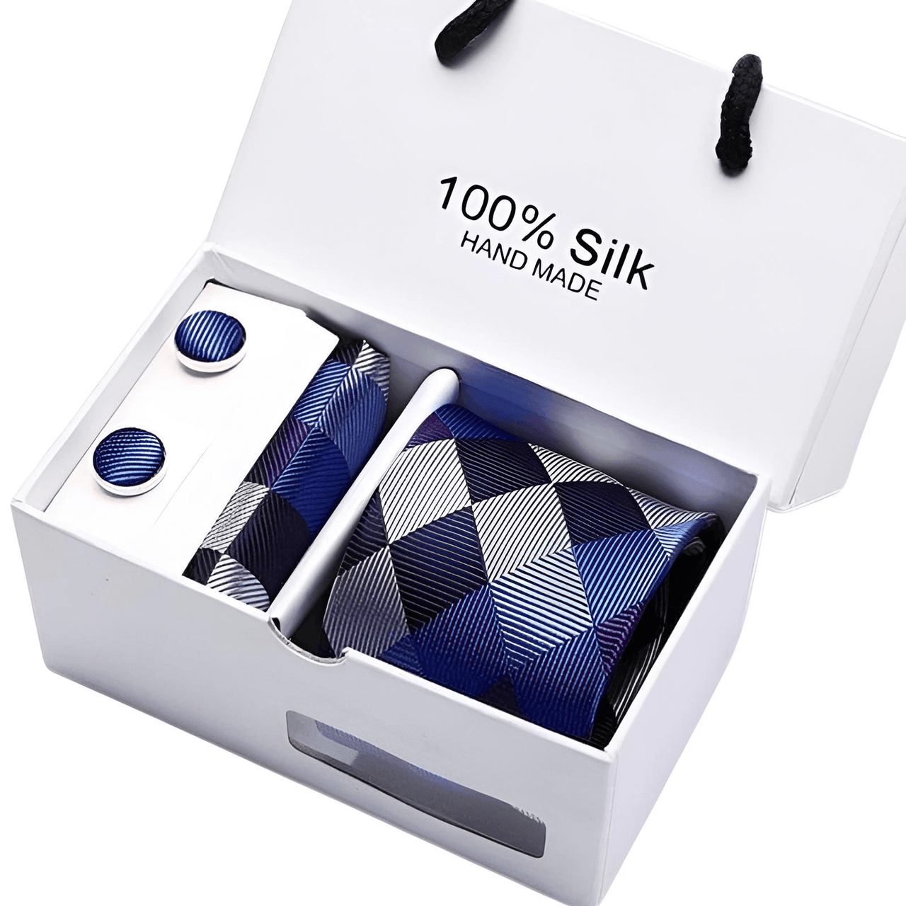 Wedding Silk Tie Handkerchief & Cuff Links Set -, Tie Sets , Drestiny , Australia, Beige, Black, Blue, Brown, Canada, Cufflinks, Dark Blue, Dark Brown, Dark Red, Gender_Men, Gold, Light Blue, Light Brown, Navy, New Zealand, Pink, Pocket Squares, Red, Royal Blue, Sets, Silver, Sky Blue, Ties, United Kingdom, United States, White, Wine Red , Drestiny , www.shopdrestiny.com