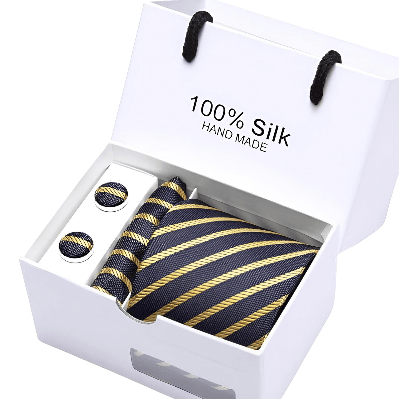 Wedding Silk Tie Handkerchief & Cuff Links Set -, Tie Sets , Drestiny , Australia, Beige, Black, Blue, Brown, Canada, Cufflinks, Dark Blue, Dark Brown, Dark Red, Gender_Men, Gold, Light Blue, Light Brown, Navy, New Zealand, Pink, Pocket Squares, Red, Royal Blue, Sets, Silver, Sky Blue, Ties, United Kingdom, United States, White, Wine Red , Drestiny , www.shopdrestiny.com