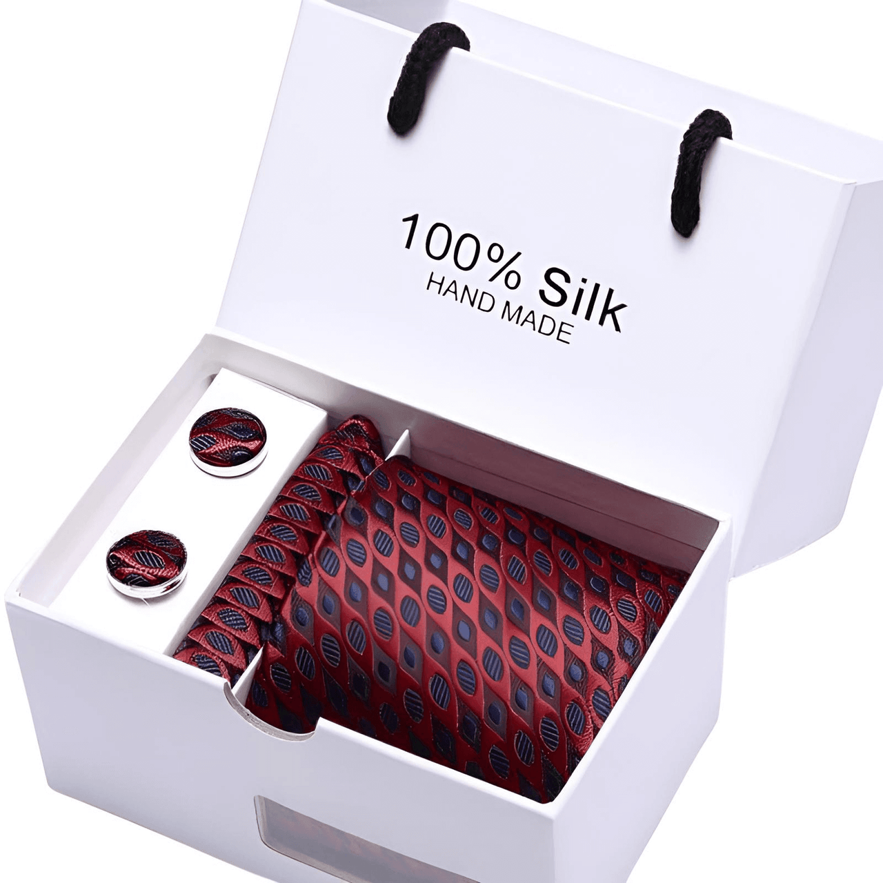 Wedding Silk Tie Handkerchief & Cuff Links Set -, Tie Sets , Drestiny , Australia, Beige, Black, Blue, Brown, Canada, Cufflinks, Dark Blue, Dark Brown, Dark Red, Gender_Men, Gold, Light Blue, Light Brown, Navy, New Zealand, Pink, Pocket Squares, Red, Royal Blue, Sets, Silver, Sky Blue, Ties, United Kingdom, United States, White, Wine Red , Drestiny , www.shopdrestiny.com