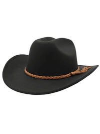 Thumbnail for Western Wide Brim Cowboy Hat -, Hats , Drestiny , Army Green, Australia, Beige, Black, Brown, Camel, Canada, Dark Blue, Dark Brown, Gender_Men, Gender_Women, Hats, Khaki, Navy, New Zealand, Off White, Red, United Kingdom, United States, White, Wine Red , Drestiny , www.shopdrestiny.com