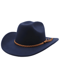 Thumbnail for Western Wide Brim Cowboy Hat -, Hats , Drestiny , Army Green, Australia, Beige, Black, Brown, Camel, Canada, Dark Blue, Dark Brown, Gender_Men, Gender_Women, Hats, Khaki, Navy, New Zealand, Off White, Red, United Kingdom, United States, White, Wine Red , Drestiny , www.shopdrestiny.com