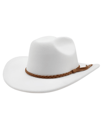 Thumbnail for Western Wide Brim Cowboy Hat -, Hats , Drestiny , Army Green, Australia, Beige, Black, Brown, Camel, Canada, Dark Blue, Dark Brown, Gender_Men, Gender_Women, Hats, Khaki, Navy, New Zealand, Off White, Red, United Kingdom, United States, White, Wine Red , Drestiny , www.shopdrestiny.com