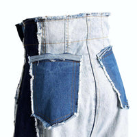 Thumbnail for Wide Leg High Waist Denim Patchwork Jeans For Women -, Jeans , Drestiny , Australia, Blue, Canada, Casual Pants, Dark Blue, Jeans, L, M, New Zealand, S, United Kingdom, United States, XL, XXL , Drestiny , www.shopdrestiny.com