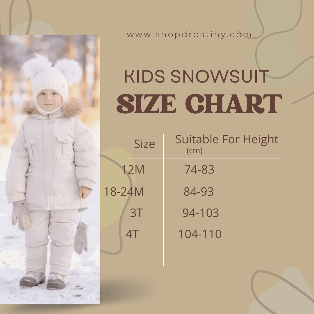 Winter Down Jacket and Snow Pants for Baby With Real Fur Collar -, Snowsuits , Drestiny , 12M, 18M, 24M, 3T, 4T, Australia, Beige, Black, Boys, FR, Girls, Pink, TD, United Kingdom, United States, Yellow , Drestiny , www.shopdrestiny.com