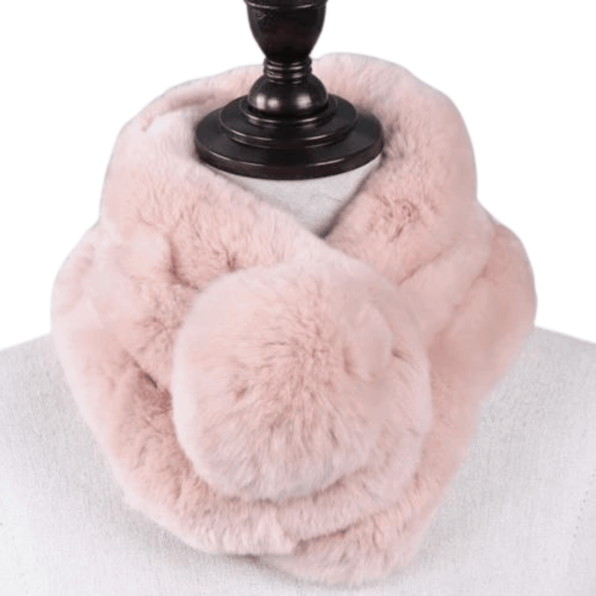 Winter Natural 100% Rex Rabbit Fur Ring Scarves For Women -, Scarves , Drestiny , Australia, Beige, Bisque, Black, Blue, Blue Grey, Brown, Canada, Dark Grey, Dark Pink, FR, Gender_Women, Grey, Khaki, New Zealand, Orange, Pink, Purple, Scarves, Silver, United Kingdom, United States, White, Wine Red , Drestiny , www.shopdrestiny.com