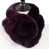 Thumbnail for Winter Natural 100% Rex Rabbit Fur Ring Scarves For Women -, Scarves , Drestiny , Australia, Beige, Bisque, Black, Blue, Blue Grey, Brown, Canada, Dark Grey, Dark Pink, FR, Gender_Women, Grey, Khaki, New Zealand, Orange, Pink, Purple, Scarves, Silver, United Kingdom, United States, White, Wine Red , Drestiny , www.shopdrestiny.com