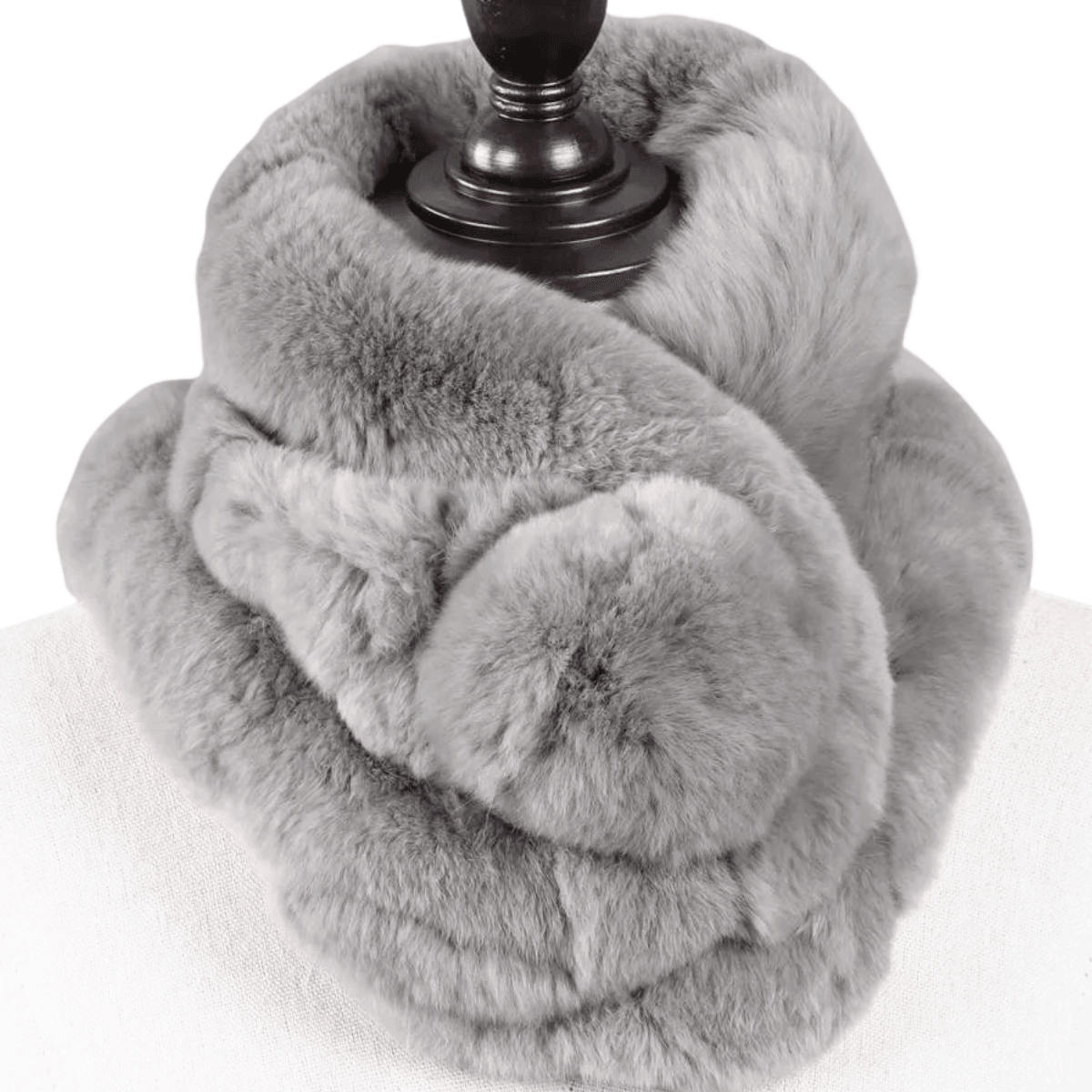 Winter Natural 100% Rex Rabbit Fur Ring Scarves For Women -, Scarves , Drestiny , Australia, Beige, Bisque, Black, Blue, Blue Grey, Brown, Canada, Dark Grey, Dark Pink, FR, Gender_Women, Grey, Khaki, New Zealand, Orange, Pink, Purple, Scarves, Silver, United Kingdom, United States, White, Wine Red , Drestiny , www.shopdrestiny.com