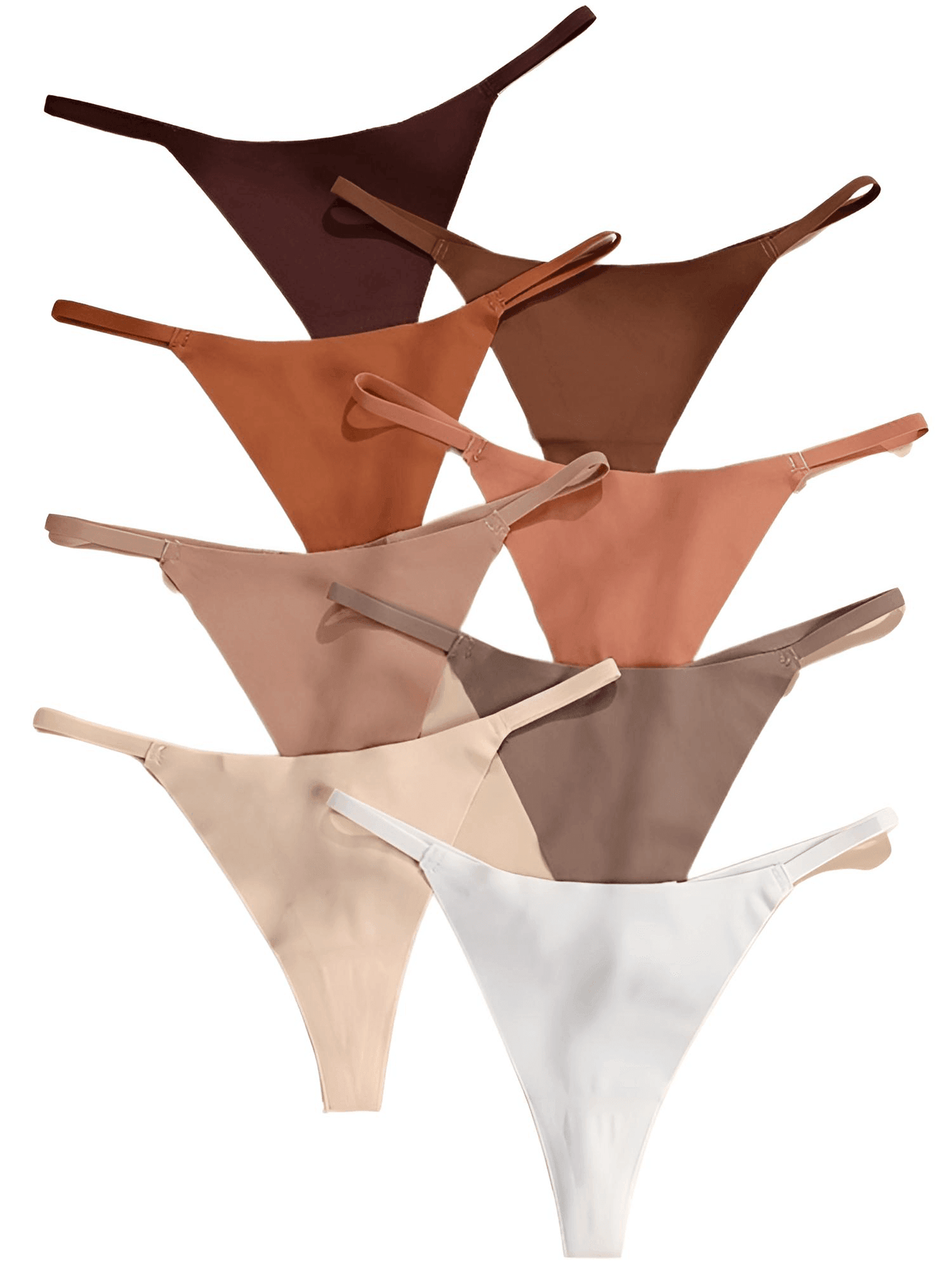 Women's 2 Pcs Seamless Panties - G-String! -, Underwear , Drestiny , Auburn, Australia, Brown, Canada, Coffee, Dark Brown, Dark Red, Gender_Women, L, Light Grey, M, New Zealand, Nude, S, Underwear, United Kingdom, United States, XL , Drestiny , www.shopdrestiny.com