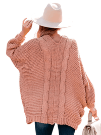 Thumbnail for Women's Batwing Sleeve Boho Knitted Cardigan With Pockets -, Cardigan , Drestiny , Australia, Cardigans, Dark Grey, Khaki, L, Light Grey, M, New Zealand, Orange, Pink, Purple, S, Sweaters, United Kingdom, United States, XL , Drestiny , www.shopdrestiny.com