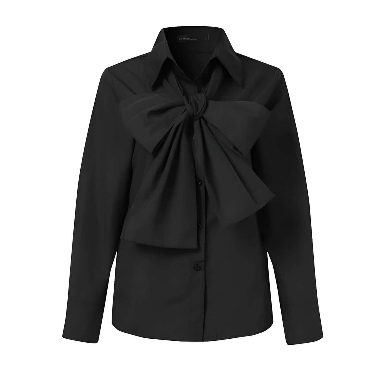 Women's Bow Tie Long Sleeve Blouse -, Shirts & Tops , Drestiny , 4XL, 5XL, Australia, Black, Blouses, Canada, FR, L, Long Sleeves, M, New Zealand, S, United Kingdom, United States, White, XL, XXL, XXXL , Drestiny , www.shopdrestiny.com