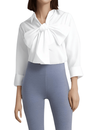 Thumbnail for Women's Bow Tie Long Sleeve Blouse -, Shirts & Tops , Drestiny , 4XL, 5XL, Australia, Black, Blouses, Canada, FR, L, Long Sleeves, M, New Zealand, S, United Kingdom, United States, White, XL, XXL, XXXL , Drestiny , www.shopdrestiny.com