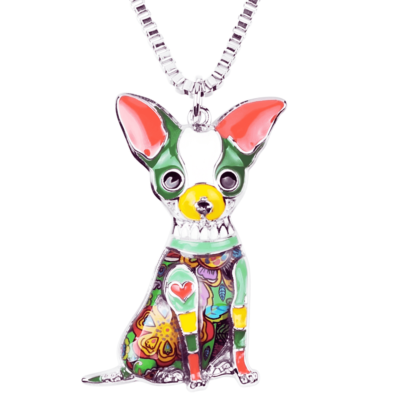 Women's Chihuahua Pendant Necklace -, Necklace , Drestiny , Australia, Black, Blue, Brown, Canada, FR, Gender_Women, Green, Grey, Necklaces, New Zealand, Peach, Pink, Red, United Kingdom, United States, Yellow , Drestiny , www.shopdrestiny.com