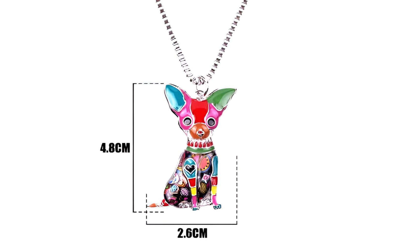 Women's Chihuahua Pendant Necklace -, Necklace , Drestiny , Australia, Black, Blue, Brown, Canada, FR, Gender_Women, Green, Grey, Necklaces, New Zealand, Peach, Pink, Red, United Kingdom, United States, Yellow , Drestiny , www.shopdrestiny.com