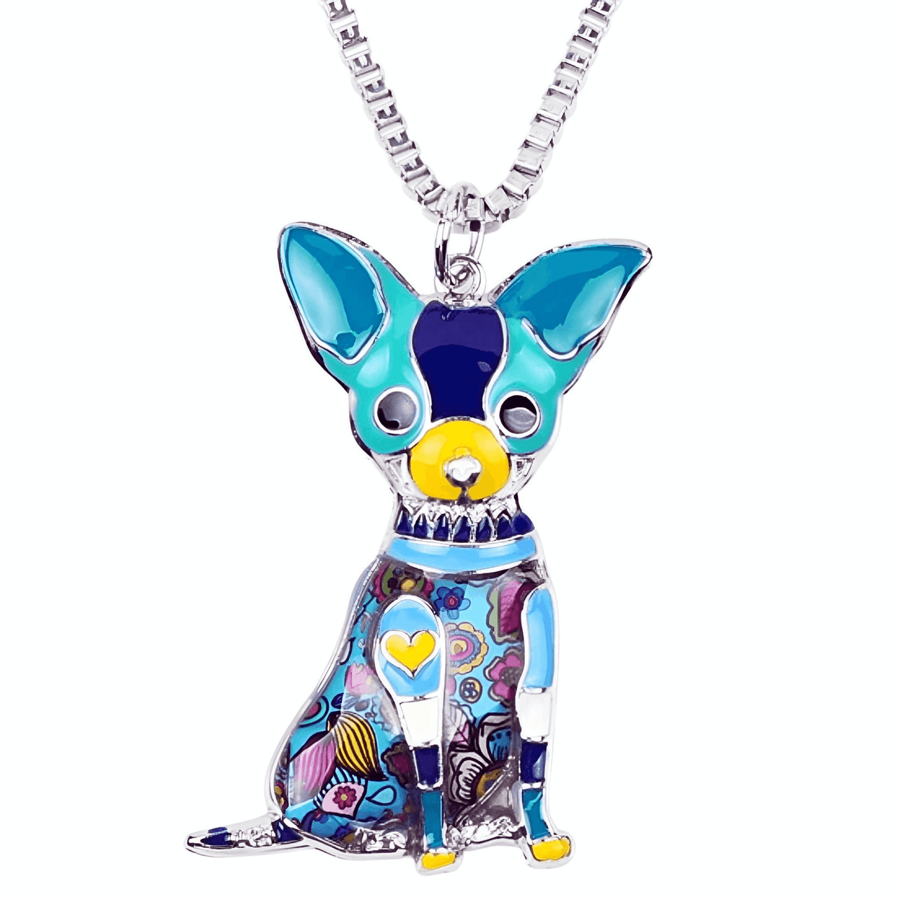 Women's Chihuahua Pendant Necklace -, Necklace , Drestiny , Australia, Black, Blue, Brown, Canada, FR, Gender_Women, Green, Grey, Necklaces, New Zealand, Peach, Pink, Red, United Kingdom, United States, Yellow , Drestiny , www.shopdrestiny.com