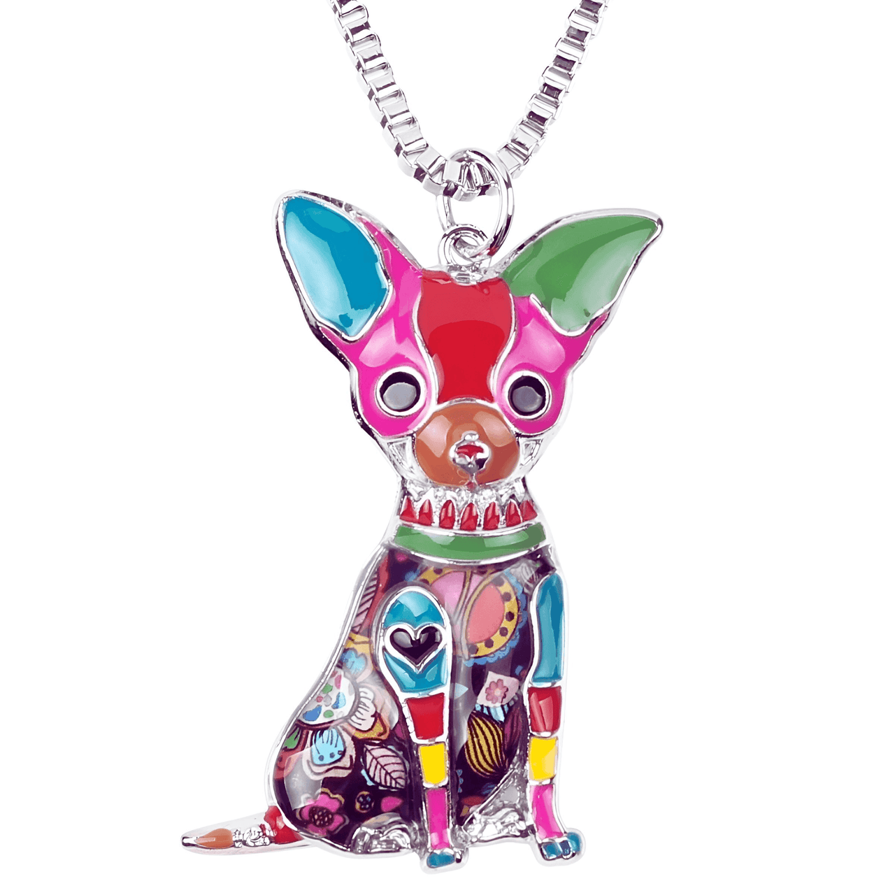 Women's Chihuahua Pendant Necklace -, Necklace , Drestiny , Australia, Black, Blue, Brown, Canada, FR, Gender_Women, Green, Grey, Necklaces, New Zealand, Peach, Pink, Red, United Kingdom, United States, Yellow , Drestiny , www.shopdrestiny.com