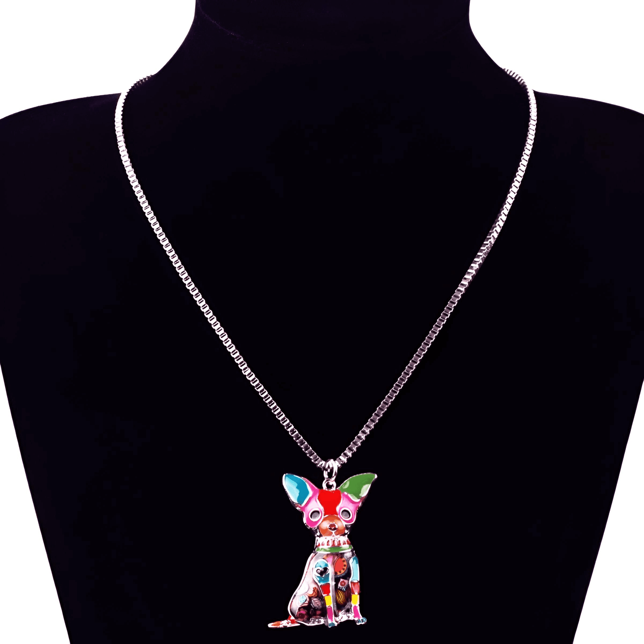 Women's Chihuahua Pendant Necklace -, Necklace , Drestiny , Australia, Black, Blue, Brown, Canada, FR, Gender_Women, Green, Grey, Necklaces, New Zealand, Peach, Pink, Red, United Kingdom, United States, Yellow , Drestiny , www.shopdrestiny.com