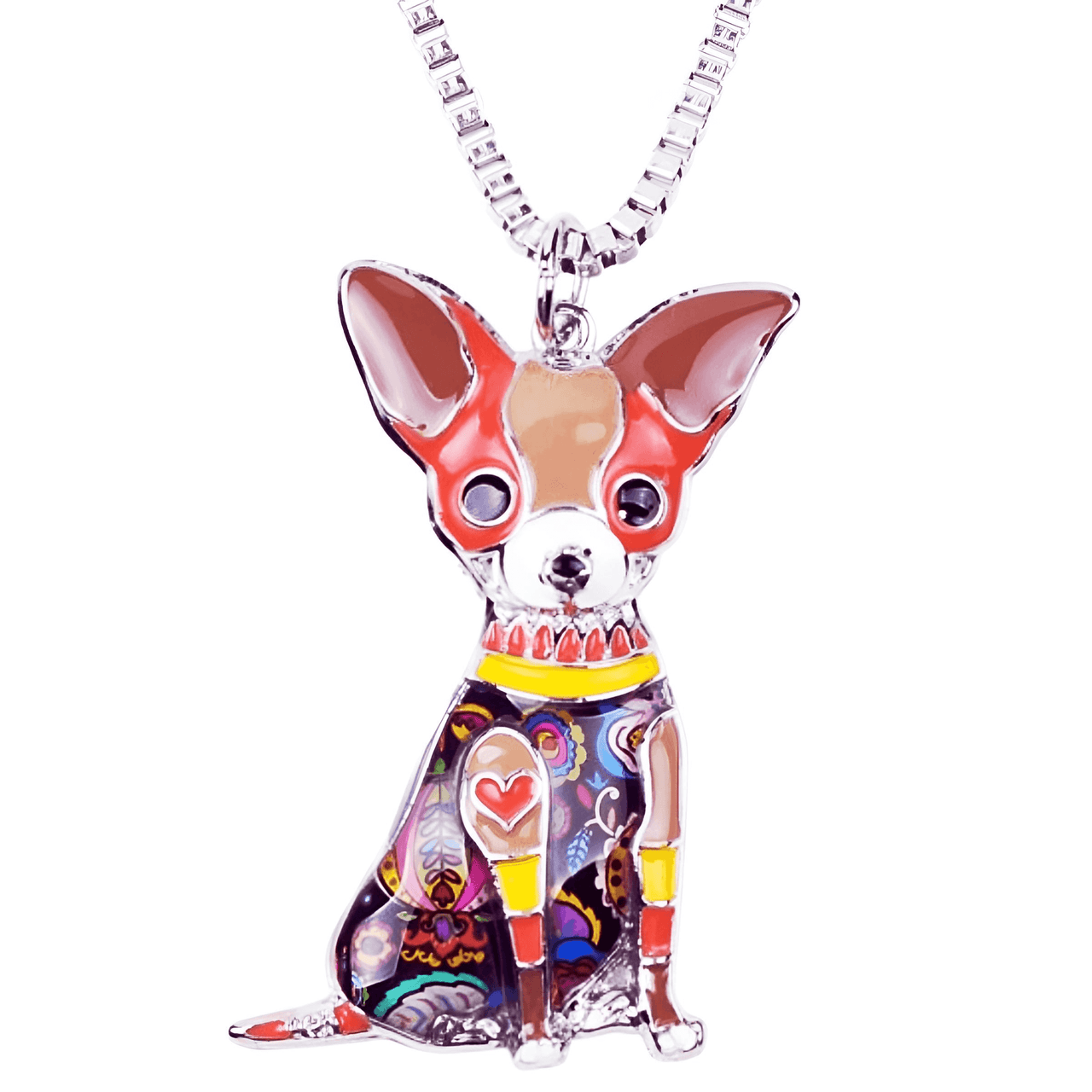 Women's Chihuahua Pendant Necklace -, Necklace , Drestiny , Australia, Black, Blue, Brown, Canada, FR, Gender_Women, Green, Grey, Necklaces, New Zealand, Peach, Pink, Red, United Kingdom, United States, Yellow , Drestiny , www.shopdrestiny.com