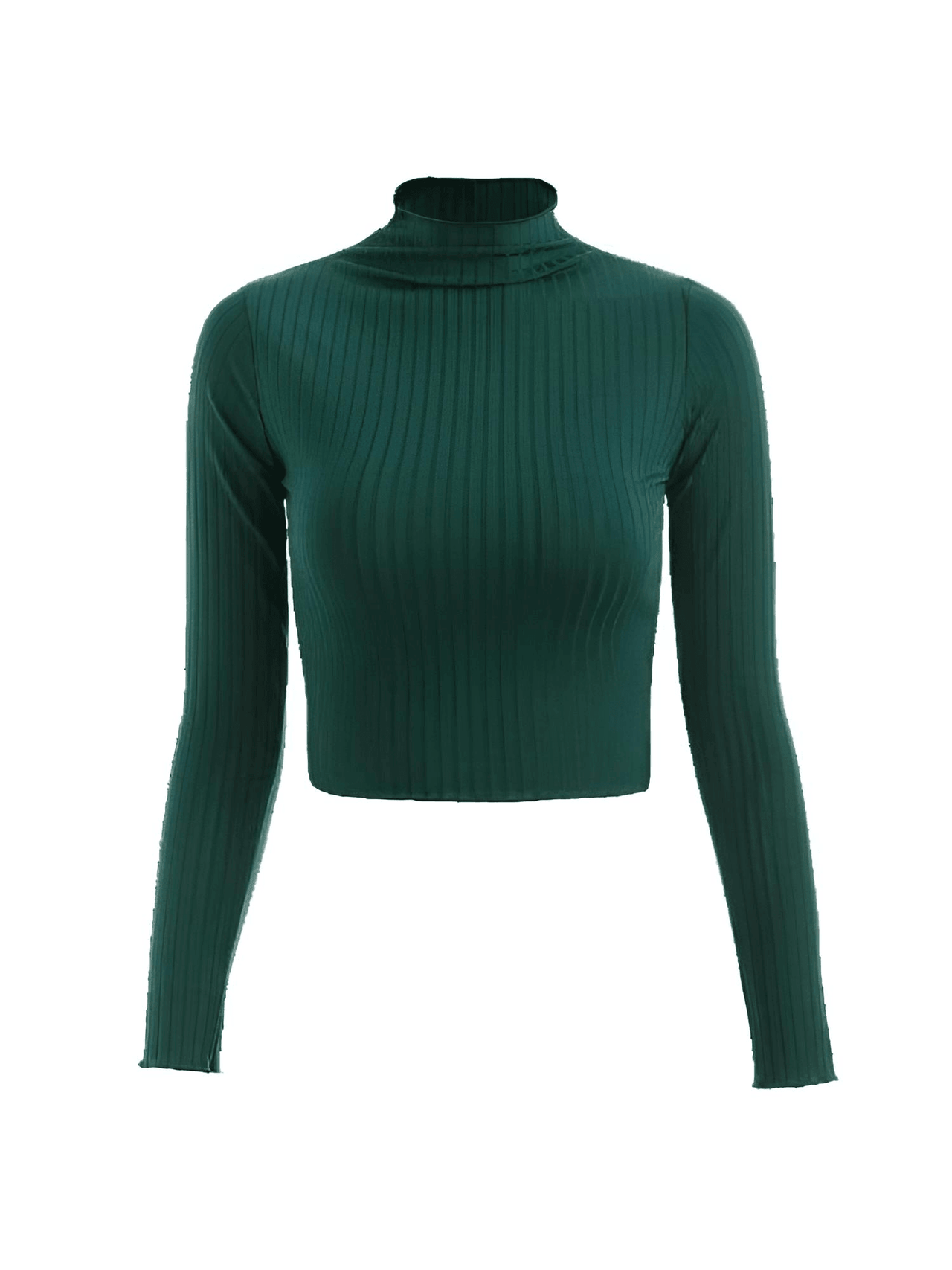 Women's Crop Turtleneck -, Turtleneck , Drestiny , Army Green, Australia, Black, Canada, Casual Shirts, Crop Tops, Dark Green, Dark Red, Gender_Women, Grey, L, Long Sleeves, M, New Zealand, S, Turtlenecks, United Kingdom, United States, XL, Yellow , Drestiny , www.shopdrestiny.com