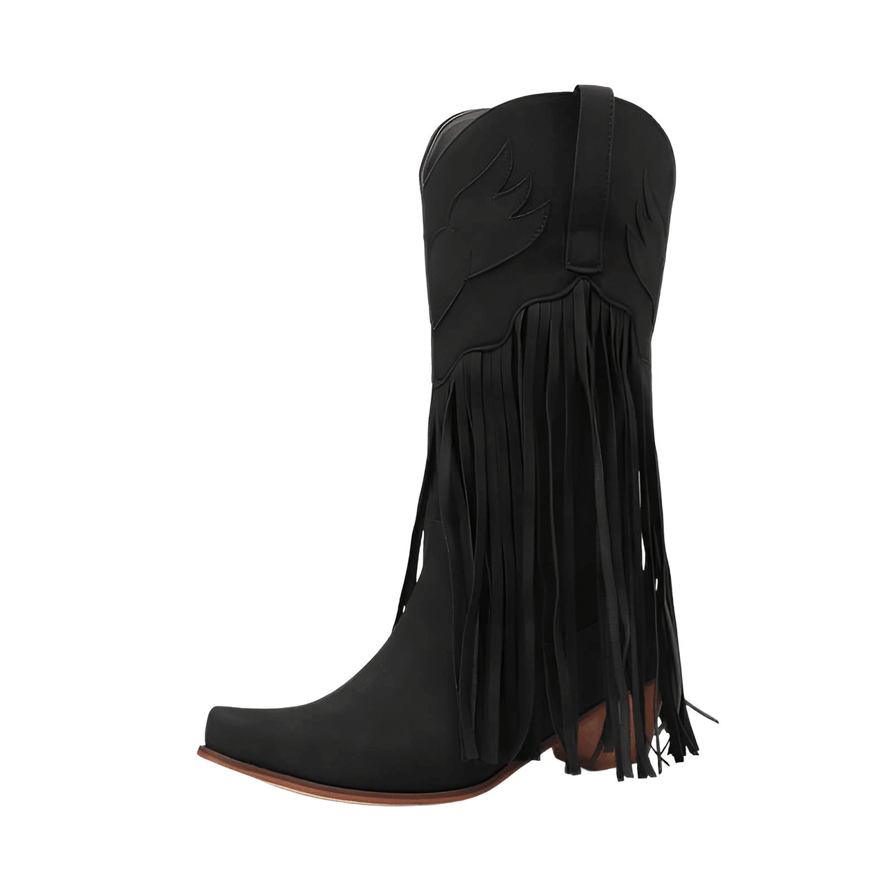 Women's Embroidered Tassel Mid-Calf Western Boots -, Boots , Drestiny , 10, 10.5, 4, 5, 6, 6.5, 7.5, 8.5, 9, 9.5, Australia, Black, Blue, Boots, Dark Red, Green, Teal, United Kingdom, United States, Wine Red , Drestiny , www.shopdrestiny.com