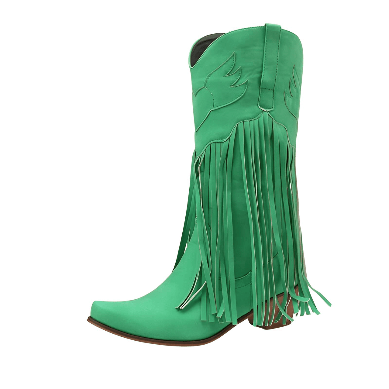 Women's Embroidered Tassel Mid-Calf Western Boots -, Boots , Drestiny , 10, 10.5, 4, 5, 6, 6.5, 7.5, 8.5, 9, 9.5, Australia, Black, Blue, Boots, Dark Red, Green, Teal, United Kingdom, United States, Wine Red , Drestiny , www.shopdrestiny.com