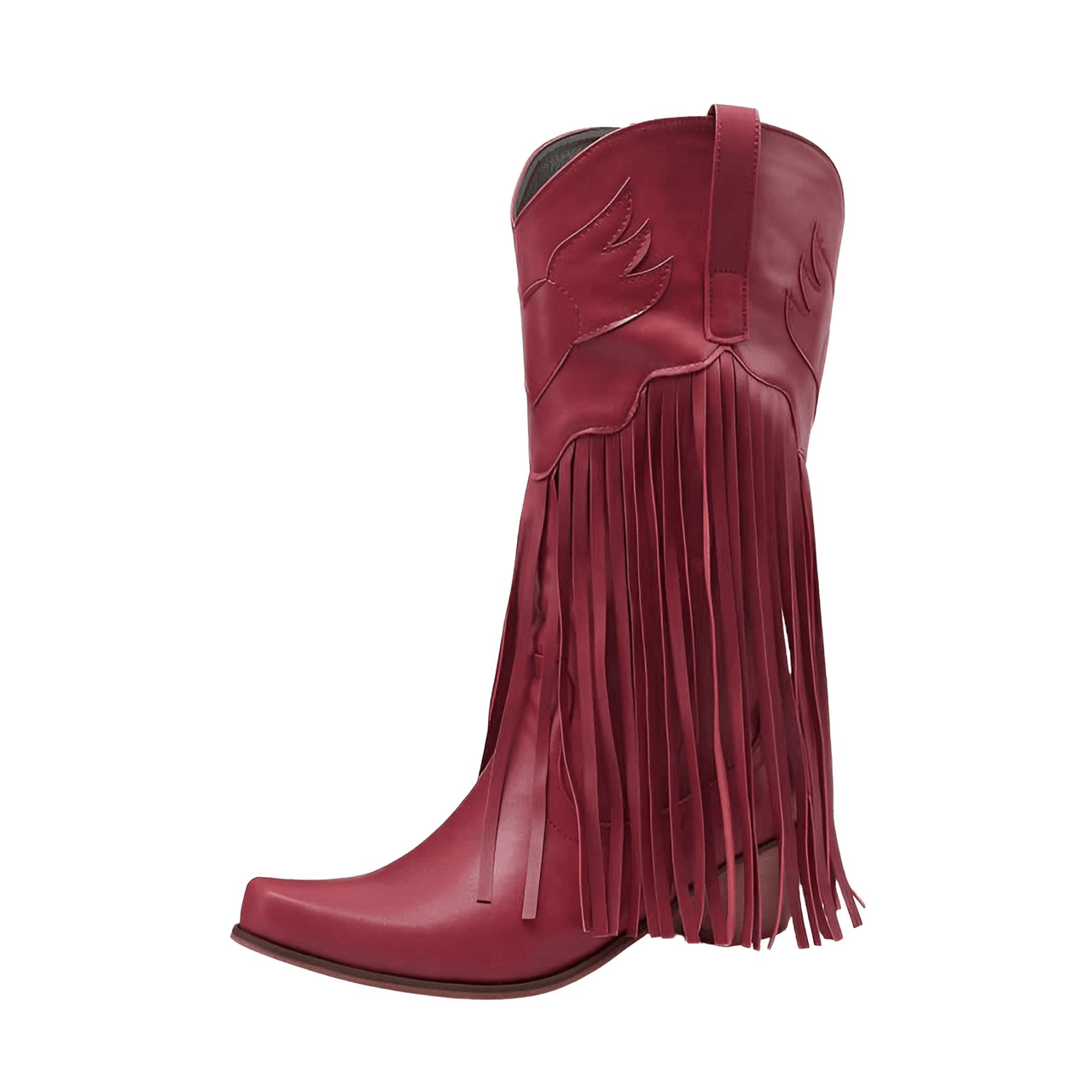 Women's Embroidered Tassel Mid-Calf Western Boots -, Boots , Drestiny , 10, 10.5, 4, 5, 6, 6.5, 7.5, 8.5, 9, 9.5, Australia, Black, Blue, Boots, Dark Red, Green, Teal, United Kingdom, United States, Wine Red , Drestiny , www.shopdrestiny.com