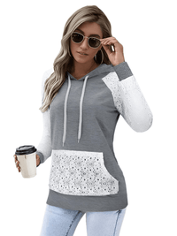 Thumbnail for Women's Lace Hoodies -, Shirts & Tops , Drestiny , Australia, Black, Canada, FR, Grey, Hoodies, L, M, New Zealand, Pullovers, S, Sweaters, Sweatshirts, United Kingdom, United States, XL, XXL , Drestiny , www.shopdrestiny.com