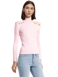 Thumbnail for Women's High-End Turtleneck With Gold Buttons - In 8 Colors! -, Turtleneck Sweater , Drestiny , Australia, Black, Blue, Brown, Canada, Casual Shirts, Dark Olive Green, Deep Pink, Dress Shirts, FR, L, M, New Zealand, Pink, Pullovers, Red, S, Turtlenecks, United Kingdom, United States, White, XL , Drestiny , www.shopdrestiny.com