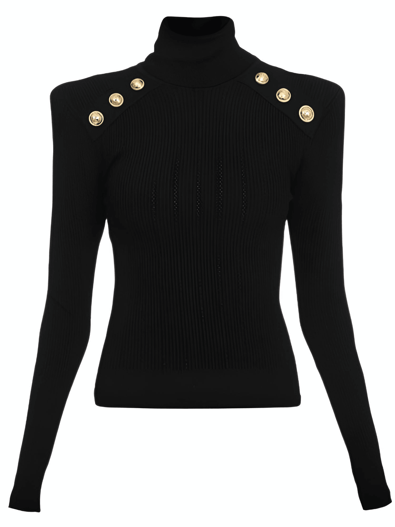 Women's High-End Turtleneck With Gold Buttons - In 8 Colors! -, Turtleneck Sweater , Drestiny , Australia, Black, Blue, Brown, Canada, Casual Shirts, Dark Olive Green, Deep Pink, Dress Shirts, FR, L, M, New Zealand, Pink, Pullovers, Red, S, Turtlenecks, United Kingdom, United States, White, XL , Drestiny , www.shopdrestiny.com