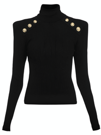 Thumbnail for Women's High-End Turtleneck With Gold Buttons - In 8 Colors! -, Turtleneck Sweater , Drestiny , Australia, Black, Blue, Brown, Canada, Casual Shirts, Dark Olive Green, Deep Pink, Dress Shirts, FR, L, M, New Zealand, Pink, Pullovers, Red, S, Turtlenecks, United Kingdom, United States, White, XL , Drestiny , www.shopdrestiny.com