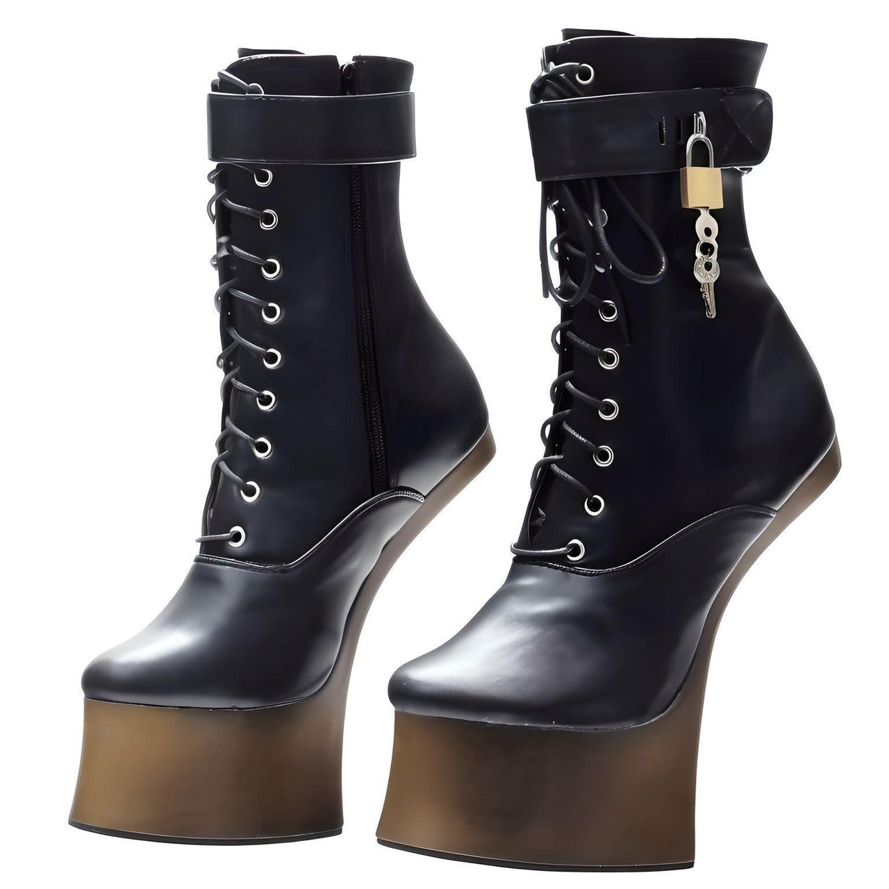 Women's High Hoof Heel Platform Boots -, Boots , Drestiny , 10, 11, 12, 13, 14, 15, 5, 6, 7, 8, 9, Ankle Boots, Australia, Black, Boots, FR, Gold, New Zealand, Silver, United Kingdom, United States , Drestiny , www.shopdrestiny.com