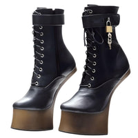 Thumbnail for Women's High Hoof Heel Platform Boots -, Boots , Drestiny , 10, 11, 12, 13, 14, 15, 5, 6, 7, 8, 9, Ankle Boots, Australia, Black, Boots, FR, Gold, New Zealand, Silver, United Kingdom, United States , Drestiny , www.shopdrestiny.com