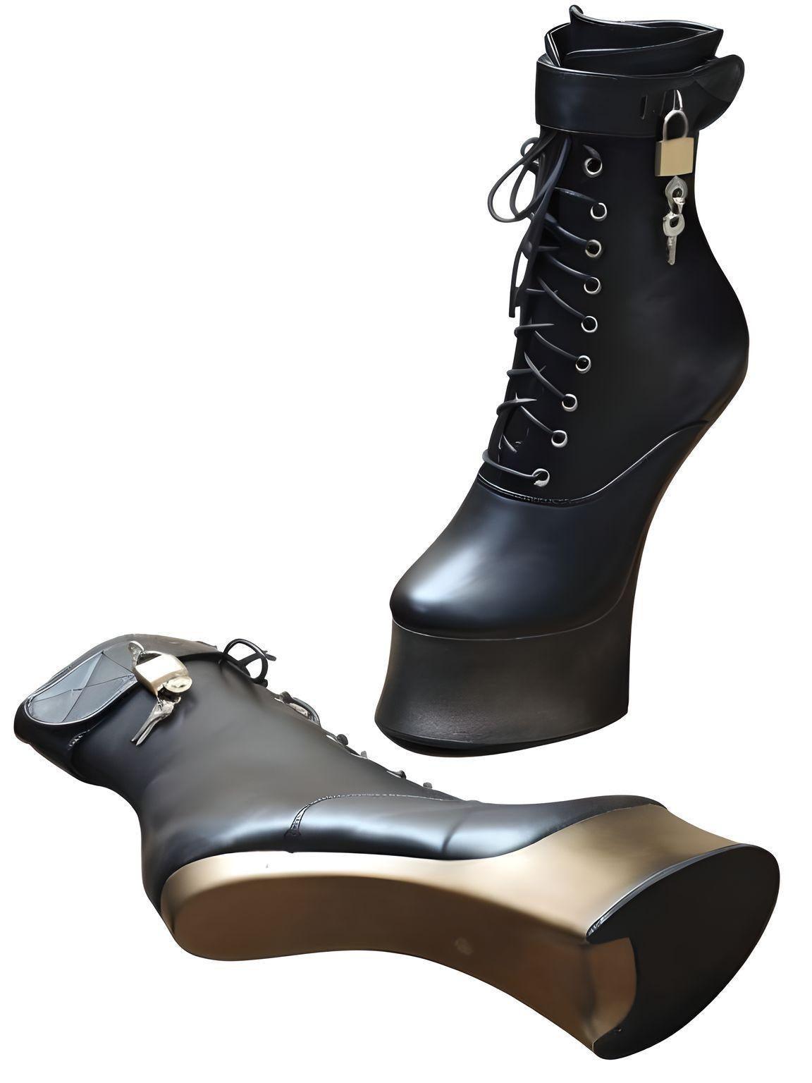 Women's High Hoof Heel Platform Boots -, Boots , Drestiny , 10, 11, 12, 13, 14, 15, 5, 6, 7, 8, 9, Ankle Boots, Australia, Black, Boots, FR, Gold, New Zealand, Silver, United Kingdom, United States , Drestiny , www.shopdrestiny.com