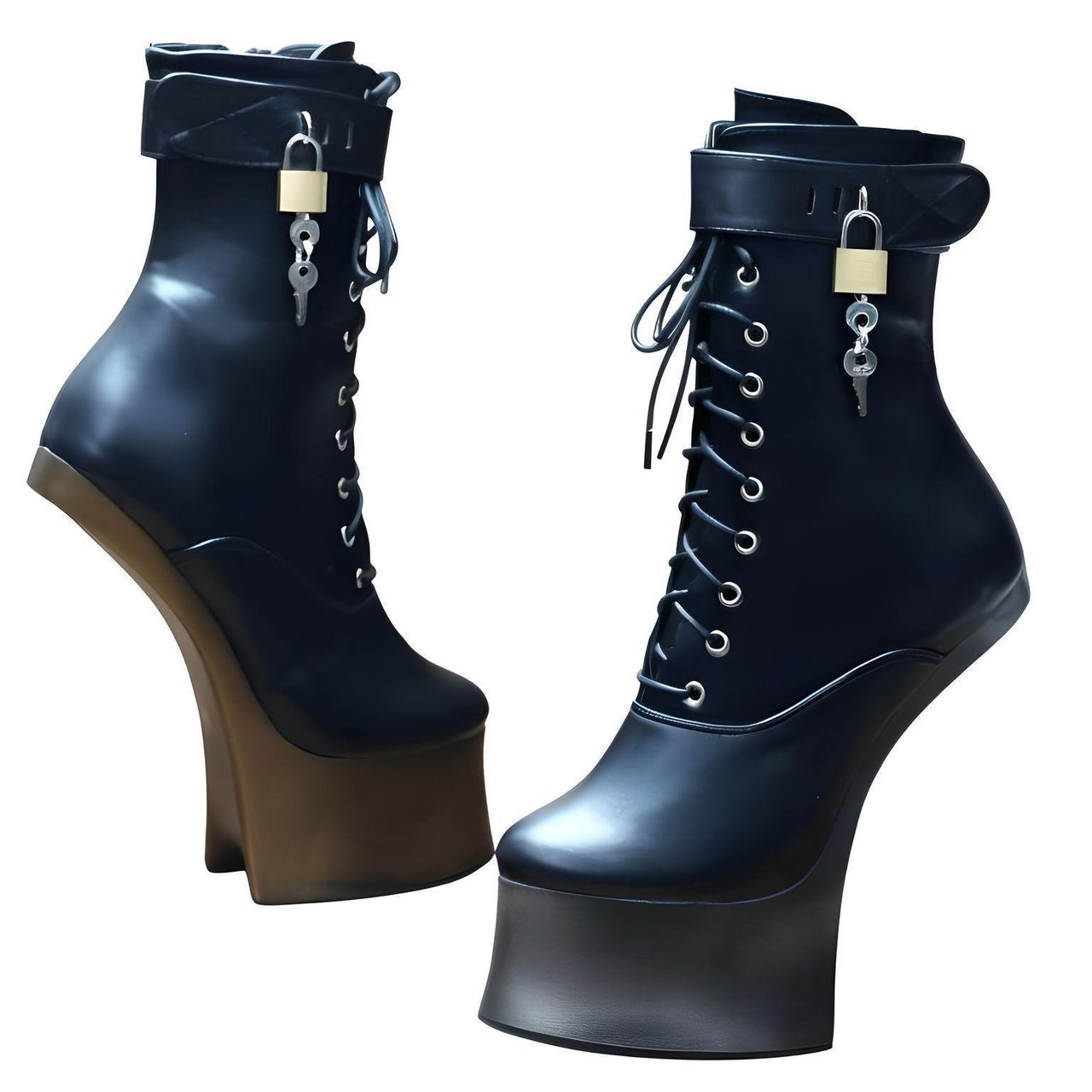 Women's High Hoof Heel Platform Boots -, Boots , Drestiny , 10, 11, 12, 13, 14, 15, 5, 6, 7, 8, 9, Ankle Boots, Australia, Black, Boots, FR, Gold, New Zealand, Silver, United Kingdom, United States , Drestiny , www.shopdrestiny.com