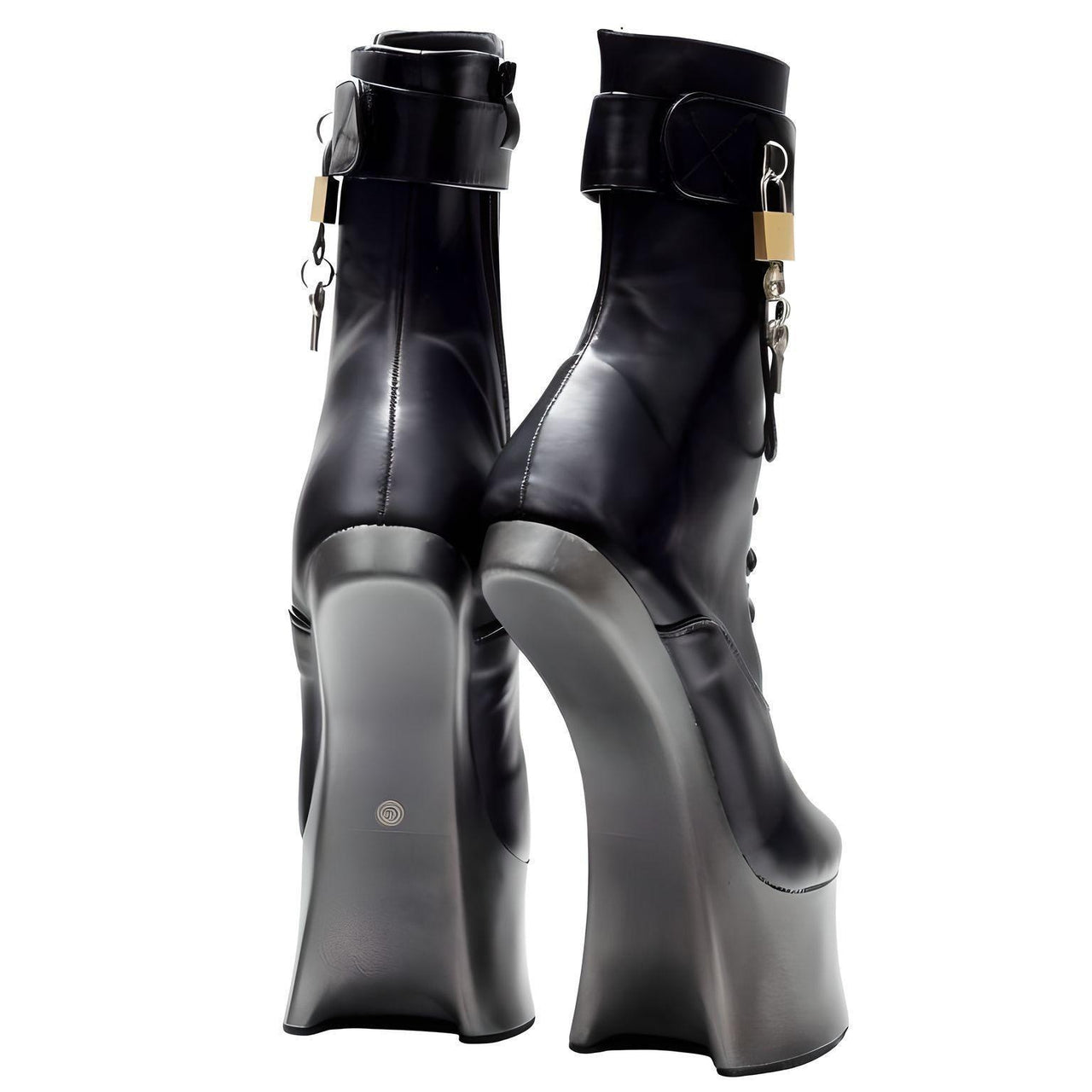 Women's High Hoof Heel Platform Boots -, Boots , Drestiny , 10, 11, 12, 13, 14, 15, 5, 6, 7, 8, 9, Ankle Boots, Australia, Black, Boots, FR, Gold, New Zealand, Silver, United Kingdom, United States , Drestiny , www.shopdrestiny.com