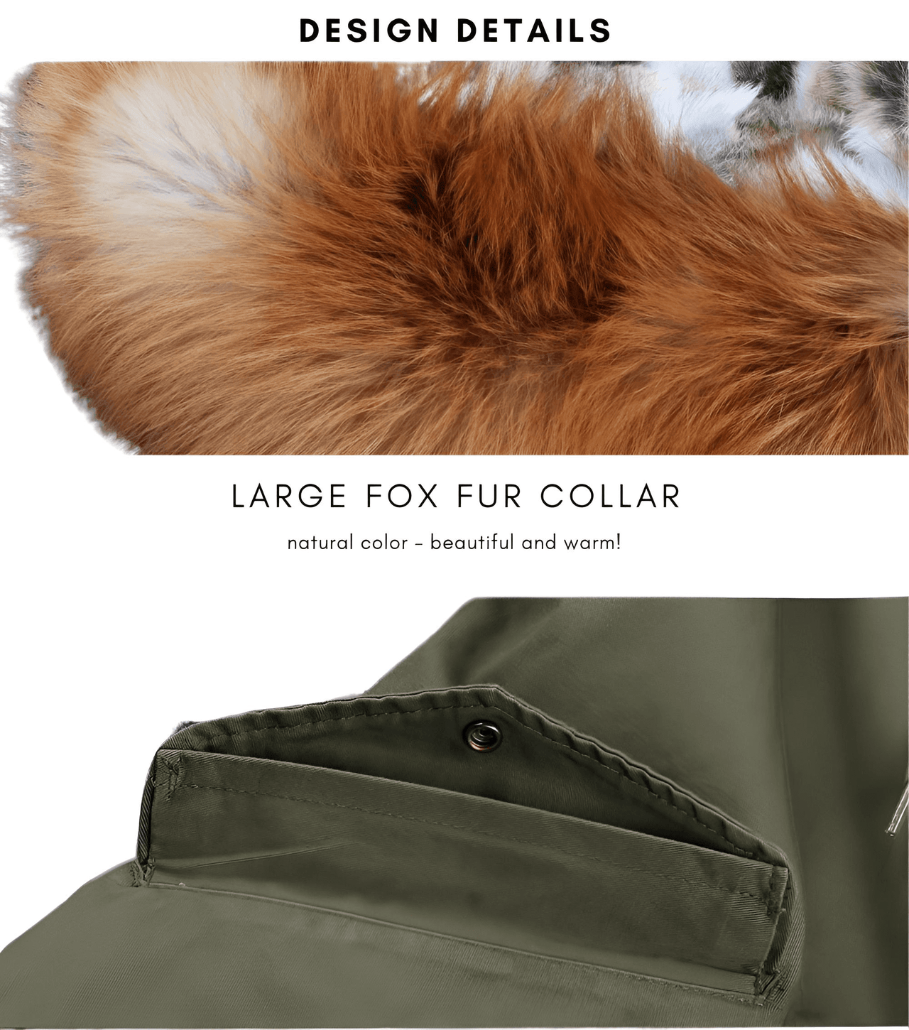 Women's Long Rabbit Fur Parka Real Fur Lining & Real Fox Fur Collar -, Coats , Drestiny , Army Green, Australia, Black, Blue Grey, Brown, Canada, Coats, Deep Pink, Grey, L, M, New Zealand, S, Silver, United Kingdom, United States, White, XL, XXL , Drestiny , www.shopdrestiny.com