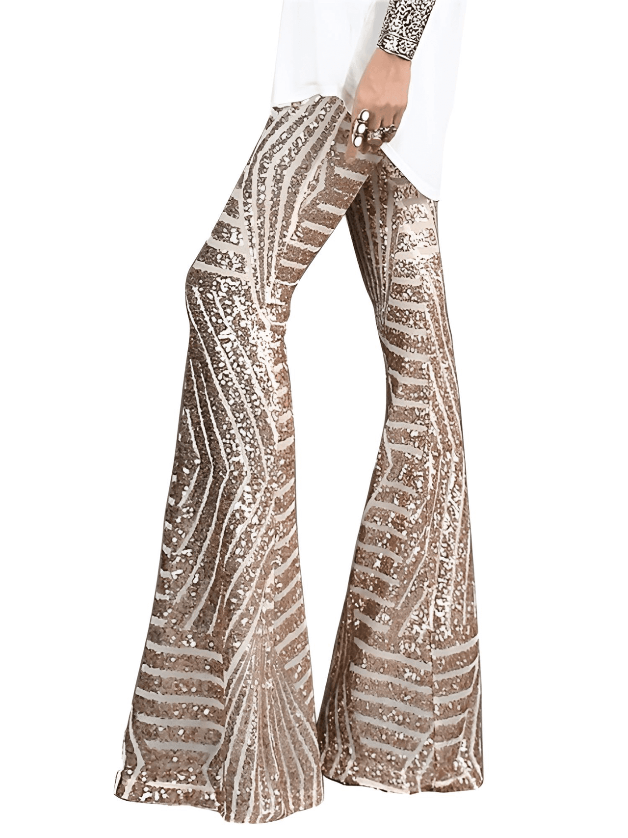 Women's Loose Wide-Leg High-Waist Sequin Pants -, Pants , Drestiny , Apricot, Australia, Black, Blue, Brown, Canada, Casual Pants, Dress Pants, Gold, L, M, New Zealand, Pink, Red, S, Silver, United Kingdom, United States, XL , Drestiny , www.shopdrestiny.com