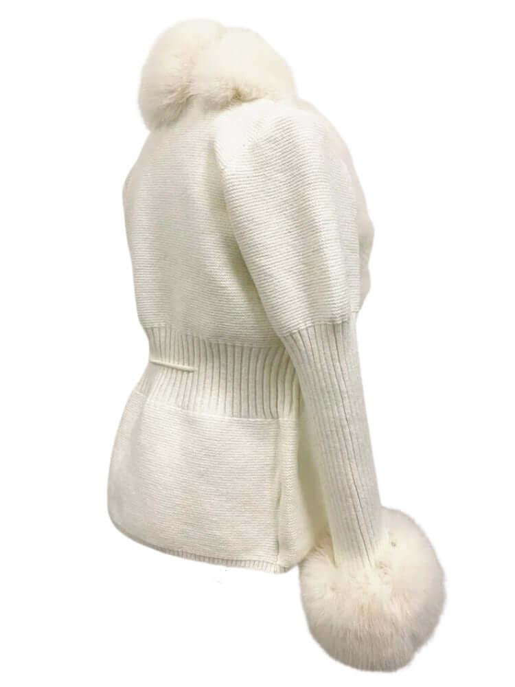 Women's Luxury Knitted Sweater Coat With Detachable Fur in 14 Colors! -, Sweater Coat , Drestiny , Australia, Beige, Black, Blue Grey, Brown, Camel, Coats, Dark Khaki, Khaki, L, Light Brown, M, New Zealand, Pink, S, United Kingdom, United States, White, XL, XXL, XXXL , Drestiny , www.shopdrestiny.com