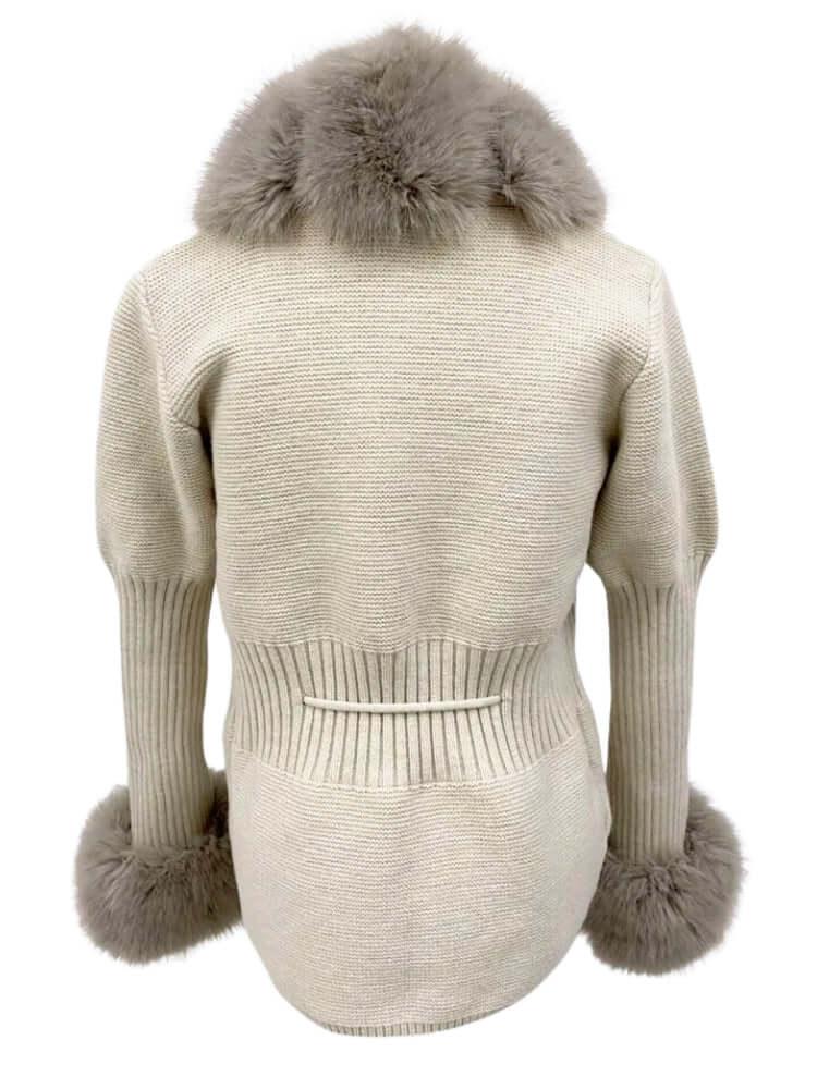 Women's Luxury Knitted Sweater Coat With Detachable Fur in 14 Colors! -, Sweater Coat , Drestiny , Australia, Beige, Black, Blue Grey, Brown, Camel, Coats, Dark Khaki, Khaki, L, Light Brown, M, New Zealand, Pink, S, United Kingdom, United States, White, XL, XXL, XXXL , Drestiny , www.shopdrestiny.com