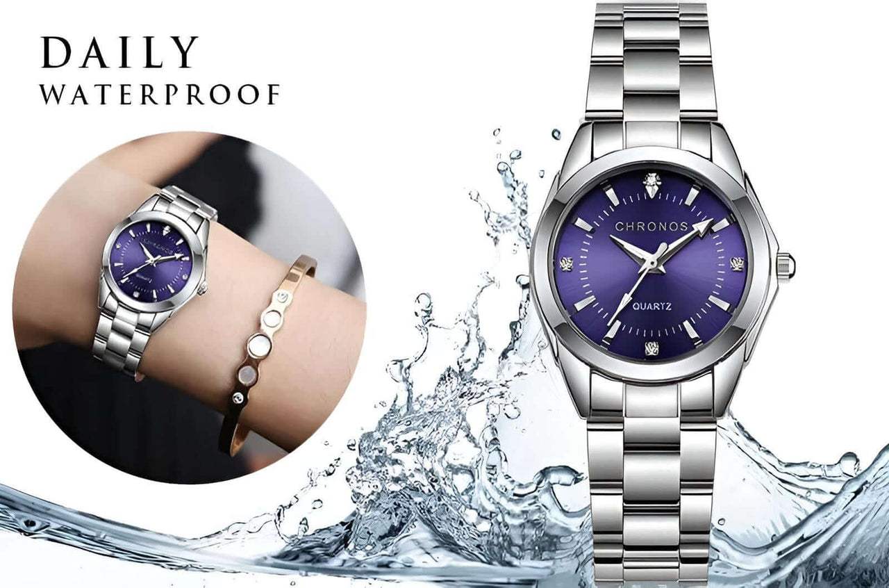 Women's Luxury Rhinestone Stainless Steel Watch -, Watches , Drestiny , Australia, Blue, Canada, Gender_Women, Grey, Light Blue, New Zealand, Pink, Purple, Silver, United Kingdom, United States, Watches , Drestiny , www.shopdrestiny.com