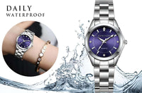 Thumbnail for Women's Luxury Rhinestone Stainless Steel Watch -, Watches , Drestiny , Australia, Blue, Canada, Gender_Women, Grey, Light Blue, New Zealand, Pink, Purple, Silver, United Kingdom, United States, Watches , Drestiny , www.shopdrestiny.com