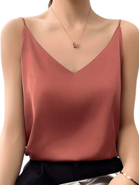 Thumbnail for Women's Luxury Silk Tank Top -, Tank Top , Drestiny , Australia, Black, Blue Grey, Brown, Camisoles, Canada, Casual Shirts, Champagne, Dark Blue, Dark Green, Dress Shirts, Fruit Green, Gender_Women, L, Light Blue, M, New Zealand, Pale Green, Red, Sleeveless, Tank Tops, United Kingdom, United States, White, XL, XXL, XXXL , Drestiny , www.shopdrestiny.com