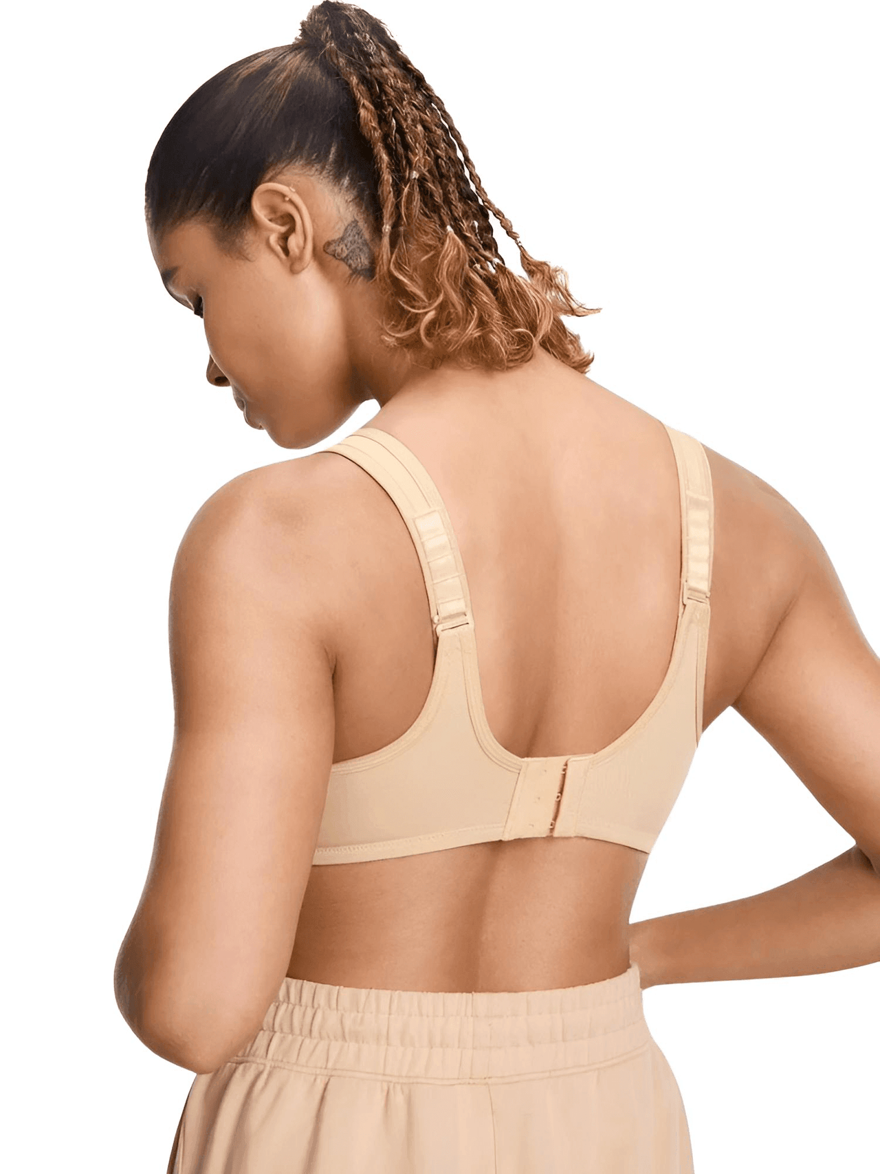 Women's Max Control Solid High Impact Plus Size Underwire Sports Bra -, Sports Bra , Drestiny , 34, 36, 38, 40, 42, 44, 46, 48, Australia, Canada, New Zealand, Sports Bras, Tan, United Kingdom, United States , Drestiny , www.shopdrestiny.com