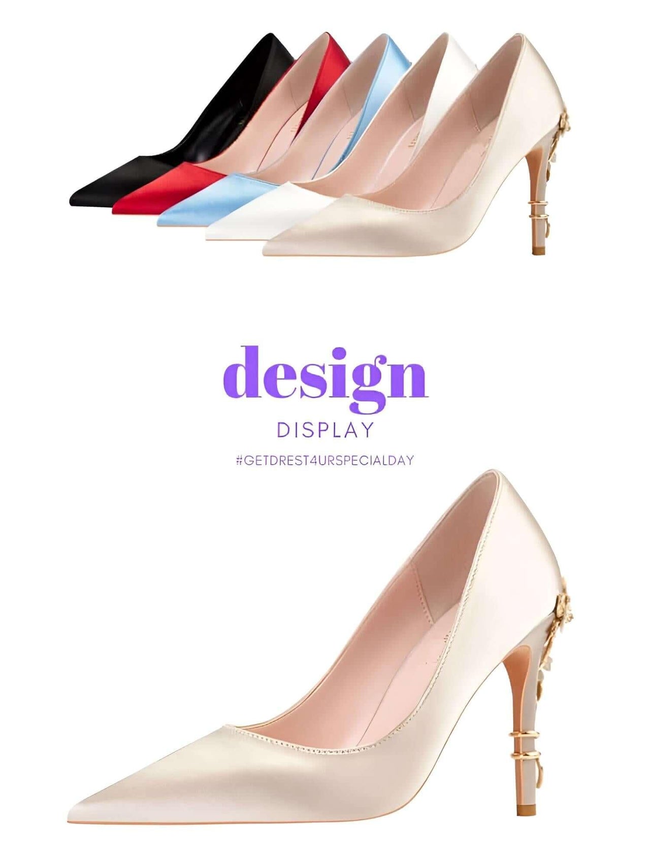 Women's Metal Carved High Heel Silk Wedding Shoes -, High Heels , Drestiny , 10,11,4.5,5,6,7,8,9,Australia,Black,Blue,Canada,Gold,Heels,High Heels,New Zealand,Red,United Kingdom,United States,White , Drestiny , www.shopdrestiny.com