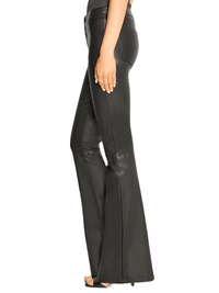 Thumbnail for Women's Mid-Waist Slim Flare Black Leather Pants -, Pants , Drestiny , Australia, Black, Casual Pants, Dress Pants, FR, L, Leather Pants, M, New Zealand, S, United Kingdom, United States, XL, XS, XXL , Drestiny , www.shopdrestiny.com