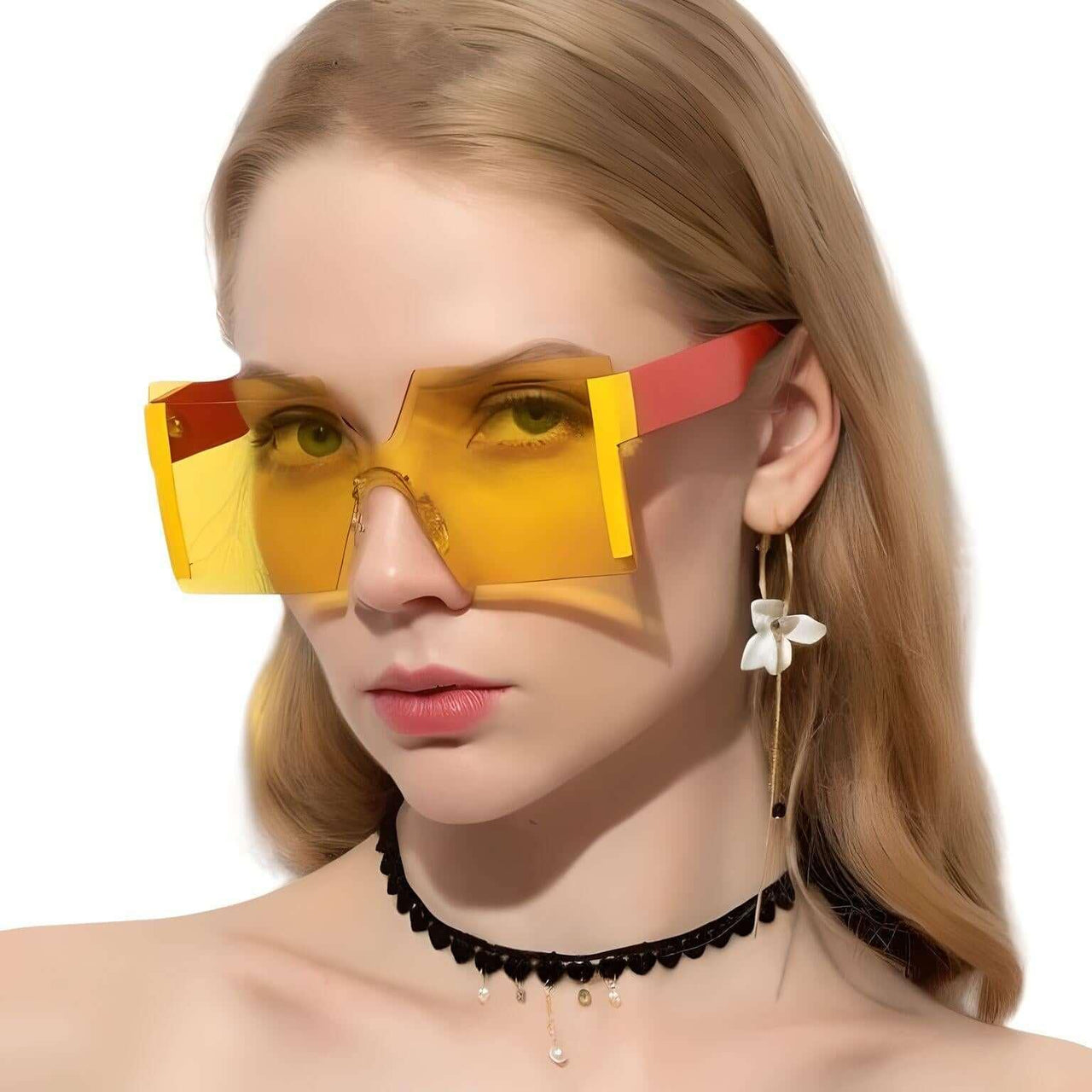 Women's Oversized Square Frame Sunglasses -, Sunglasses , Drestiny , Australia, Blue, Canada, Gender_Women, Gold, New Zealand, Pink, Red, Sunglasses, United Kingdom, United States, Yellow , Drestiny , www.shopdrestiny.com