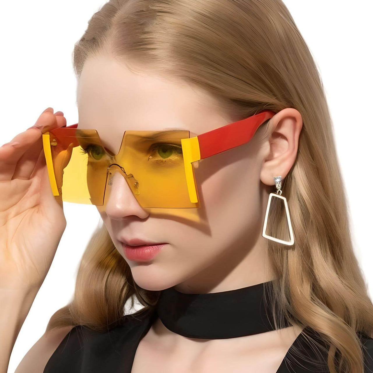 Women's Oversized Square Frame Sunglasses -, Sunglasses , Drestiny , Australia, Blue, Canada, Gender_Women, Gold, New Zealand, Pink, Red, Sunglasses, United Kingdom, United States, Yellow , Drestiny , www.shopdrestiny.com