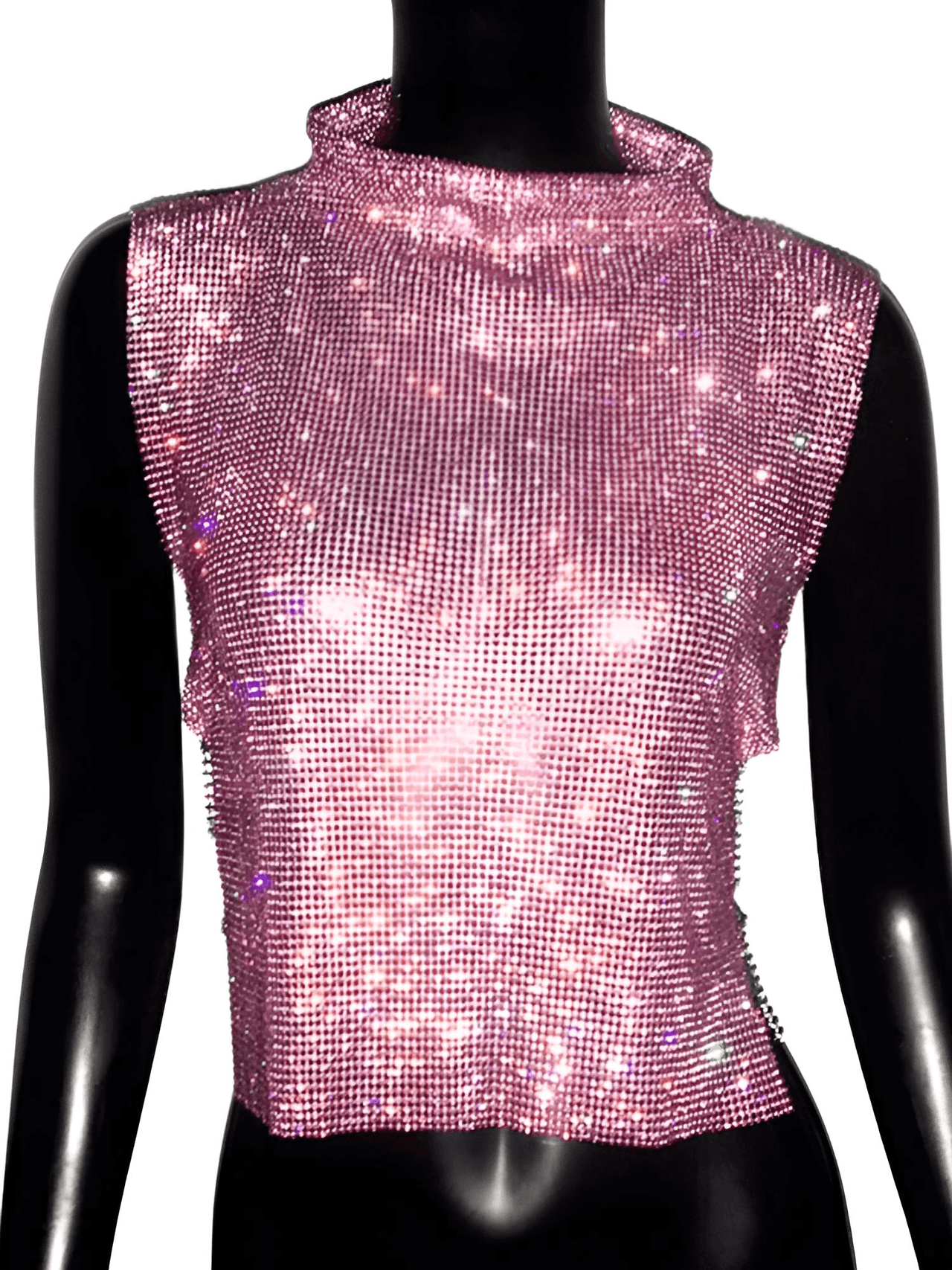 Women's Rhinestone Top -, Rhinestone Top , Drestiny , Australia, Black, Blue, Canada, Casual Shirts, Crop Tops, Gold, Green, New Zealand, Pink, Red, S, Silver, Sleeveless, Tank Tops, Turtlenecks, United Kingdom, United States , Drestiny , www.shopdrestiny.com