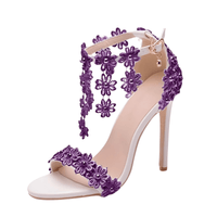 Thumbnail for Women's Ankle Strap Sandals With Lace Flower -, Heels , Drestiny , Australia, Beige, Blue, FR, Gold, Green, Heels, High Heels, New Zealand, Pink, Purple, Red, Sandals, United Kingdom, United States, White, Yellow , Drestiny , www.shopdrestiny.com