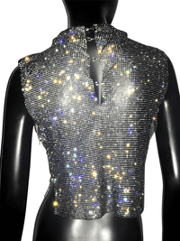 Thumbnail for Women's Rhinestone Top -, Rhinestone Top , Drestiny , Australia, Black, Blue, Canada, Casual Shirts, Crop Tops, Gold, Green, New Zealand, Pink, Red, S, Silver, Sleeveless, Tank Tops, Turtlenecks, United Kingdom, United States , Drestiny , www.shopdrestiny.com