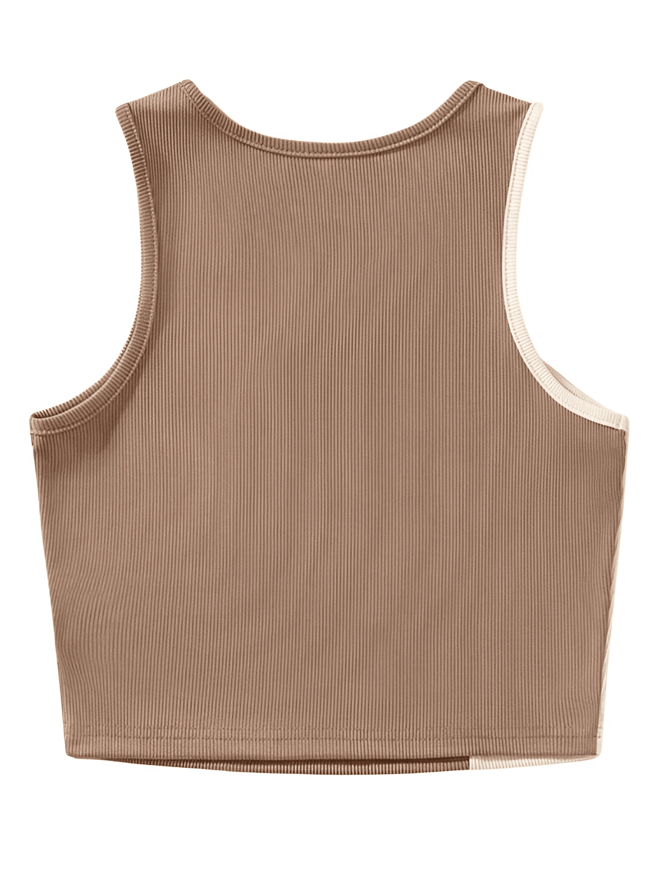 Women's Ribbed Knit Color Block Tank Top -, Crop Top , Drestiny , Australia, Beige, Black, Blue, Brown, Canada, Casual Shirts, Crop Tops, Gender_Women, Green, L, Light Blue, M, New Zealand, Olive, Olive Green, S, Sleeveless, Tank Tops, United Kingdom, United States, White , Drestiny , www.shopdrestiny.com